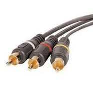 CABLE, AUDIO VIDEO RCA PLUG, 12FT