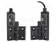 Safety switch: hinged; CFSQ; NC + NO; M12 male; 190°; PIN: 4; IP67 ELESA+GANTER