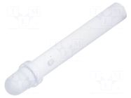 Fiber for LED; Ø3mm; L: 19mm; round; Front: convex; straight; PLP1 BIVAR