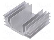 Heatsink: extruded; U; L: 70mm; W: 74mm; H: 30mm; aluminium STONECOLD