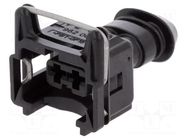 Connector: automotive; plug; female; JPT; PIN: 2; for cable; black TE Connectivity