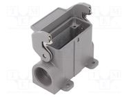 Enclosure: for HDC connectors; Han® A; size 10A; with latch; M25 HARTING