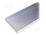 Heatsink: extruded; grilled; natural; L: 1000mm; W: 130mm; H: 25mm FISCHER ELEKTRONIK