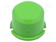 Button; round; green; Ø9.6mm; plastic MEC