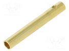 Socket; 2mm banana; 15A; Contacts: brass gold plated; 1.5mΩ; 18AWG AMASS