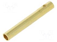 Connector: 2mm banana; socket; 15A; Contacts: brass gold plated AMASS