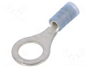 Tip: ring; M8; 1÷2.5mm2; crimped; insulated; tinned; blue; copper MOLEX