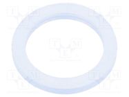 Gasket; polyetylene; Thk: 2mm; Øint: 12mm; Øout: 16mm; M12; -30÷70°C 