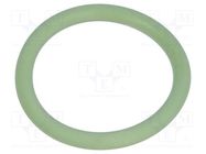 O-ring gasket; FPM; Thk: 1.5mm; Øint: 12mm; PG9; green; -40÷200°C HUMMEL