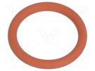 O-ring gasket; VMQ; Thk: 2mm; Øint: 33mm; PG29; red; -60÷250°C HUMMEL