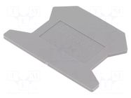 End piece; grey; polyamide; UK PHOENIX CONTACT