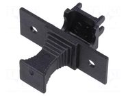 Holder; 5x20mm; 6.3A; Pitch: 22mm; black; 250V; Lead length: 4mm ESKA