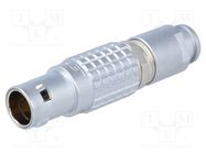 Connector: circular; 1B; plug; male; PIN: 4; soldering; for cable LEMO