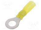 Tip: ring; M8; Ø: 8.4mm; 4÷6mm2; crimped; for cable; yellow; 150°C NINIGI
