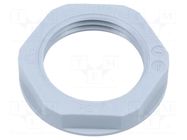 Nut; PG11; polyamide; UL94V-2; 24mm; grey; Thread: PG; with flange LAPP
