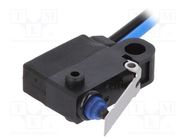 Microswitch SNAP ACTION; 0.1A/125VAC; 2A/12VDC; with lever; IP67 OMRON Electronic Components