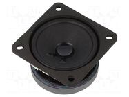 Loudspeaker; general purpose; 8W; 8Ω; 66.5x66.5x37mm; 120÷20000Hz VISATON