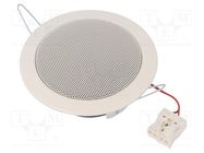 Loudspeaker; ceiling mount; 10W; 8Ω; 90÷18000Hz; Sound level: 90dB VISATON