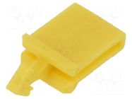 Secondary lock; push-in; Body: yellow; polyamide; yellow; UNIVAL MTA
