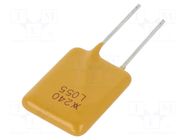 Fuse: PTC polymer; 550mA; Polyswitch; 5mm LITTELFUSE