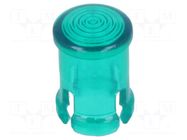 LED lens; round; green; lowprofile; 5mm KEYSTONE