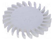 Heatsink; LED; Ø: 105mm; H: 10mm; 2K/W FISCHER ELEKTRONIK
