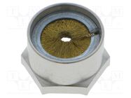 Nut; with earthing; M20; brass; nickel; 24mm; -70÷200°C; Pitch: 1.5 LAPP