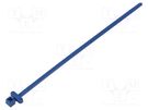 RFID cable tie; L: 200mm; W: 4.6mm; polyamide; 225N; blue; Ømax: 50mm HELLERMANNTYTON