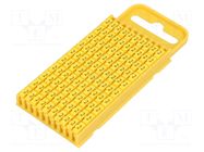 Markers; Marking: 2; 4.3÷5.3mm; polyamide; yellow; -40÷85°C; WIC HELLERMANNTYTON