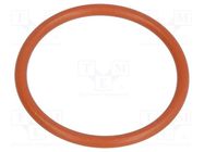 O-ring gasket; VMQ; Thk: 1.5mm; Øint: 18mm; PG16; red; -60÷250°C 