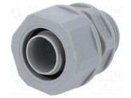 Straight terminal connector; Thread: PG,outside; polypropylene LAPP