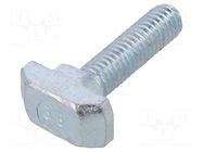 Screw; for profiles; Width of the groove: 8mm; L: 25mm; steel; zinc FATH