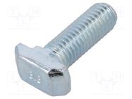 Screw; for profiles; Width of the groove: 8mm; L: 25mm; steel; zinc FATH