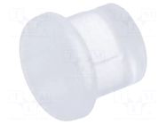 Fiber for LED; Ø5mm; L: 3.2mm; round; Front: convex; straight BIVAR