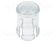 LED lens; round; transparent; lowprofile; 5mm KEYSTONE