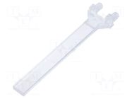 Fiber for LED; 2x5mm; L: 45mm; No.of mod: 1; rectangular MENTOR