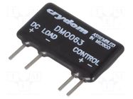 Relay: solid state; Ucntrl: 3÷10VDC; 3A; 0÷60VDC; THT; SIP; DMO SENSATA / CRYDOM