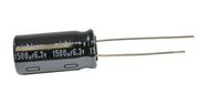 ALUMINUM ELECTROLYTIC CAPACITOR 1500UF, 6.3V, 20%, RADIAL