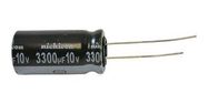 ALUMINUM ELECTROLYTIC CAPACITOR, 3300UF, 10V, 20%, RADIAL