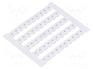Marker; horizontal; white; 5mm; Marking: - WEIDMÜLLER