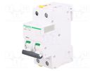 Circuit breaker; 400VAC; Inom: 16A; Poles: 2; Charact: C; 10kA; IP20 SCHNEIDER ELECTRIC