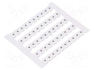 Marker; horizontal; white; 5mm; Marking: + WEIDMÜLLER