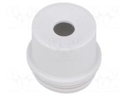 Grommet; elastomer thermoplastic TPE; grey; -35÷60°C; UL94HB SPELSBERG