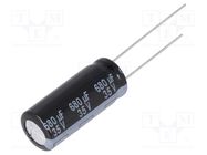 Capacitor: electrolytic; low ESR; THT; 680uF; 35VDC; Ø10x25mm; ±20% PANASONIC