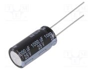 Capacitor: electrolytic; low ESR; THT; 1000uF; 25VDC; Ø10x20mm PANASONIC