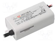 Power supply: switching; LED; 10W; 5VDC; 2A; 180÷264VAC; 254÷370VDC MEAN WELL