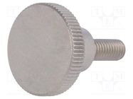 Knob; Ø: 24mm; Ext.thread: M6; 16mm; H: 15mm; stainless steel ELESA+GANTER