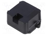 Enclosure: junction box; X: 44.5mm; Y: 57mm; Z: 19mm; black ITALTRONIC