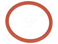 O-ring gasket; VMQ; Thk: 2mm; Øint: 22mm; M25; red; -60÷250°C 