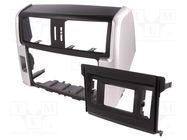 Radio frame; Toyota; 2 DIN; black and silver 4CARMEDIA